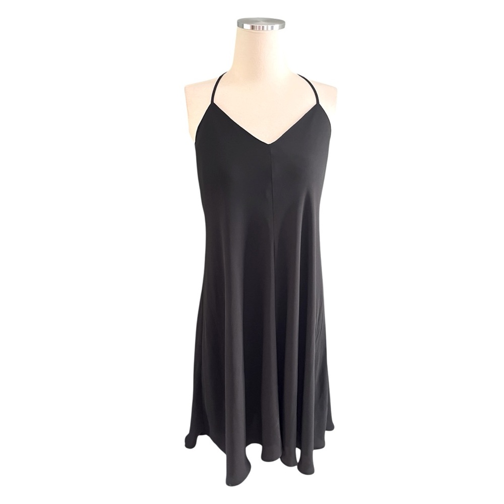 LOFT Black Sleeveless Swing Slip Dress 2P